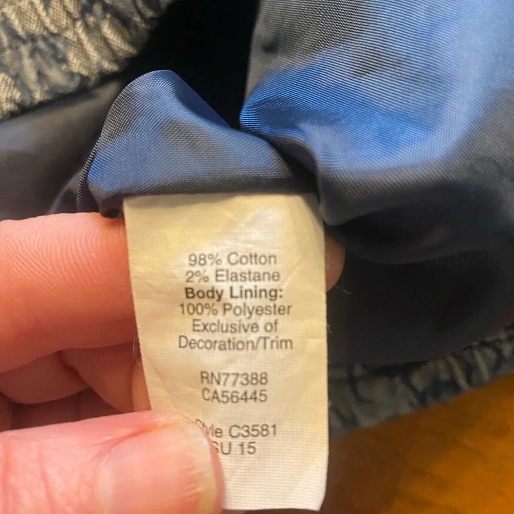 J. Crew Navy Floral Jacquard Zip Bomber Jacket